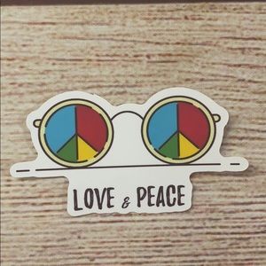 Hippie sticker matte finish brand new.